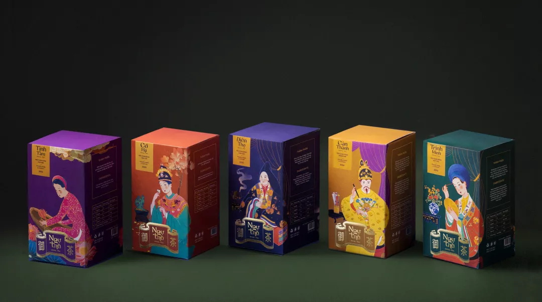 插畫(huà)風(fēng)茶禮品包裝設(shè)計(jì)-禮品包裝展